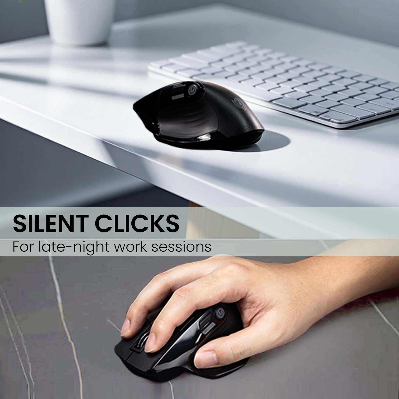 MKE 602 Ergonomic Silent Wireless Mouse