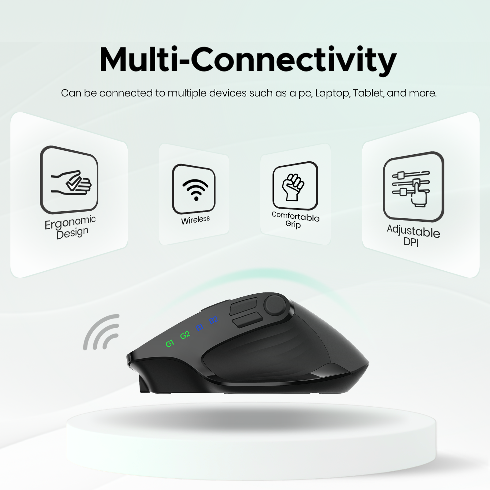 MKE 602 Ergonomic Silent Wireless Mouse